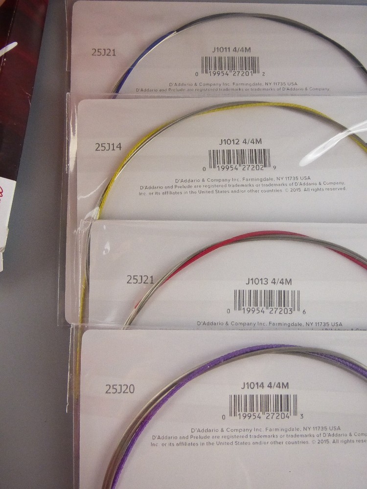 D'Addario Prelude Cello String Set, 4/4 Scale, Medium Tension - New