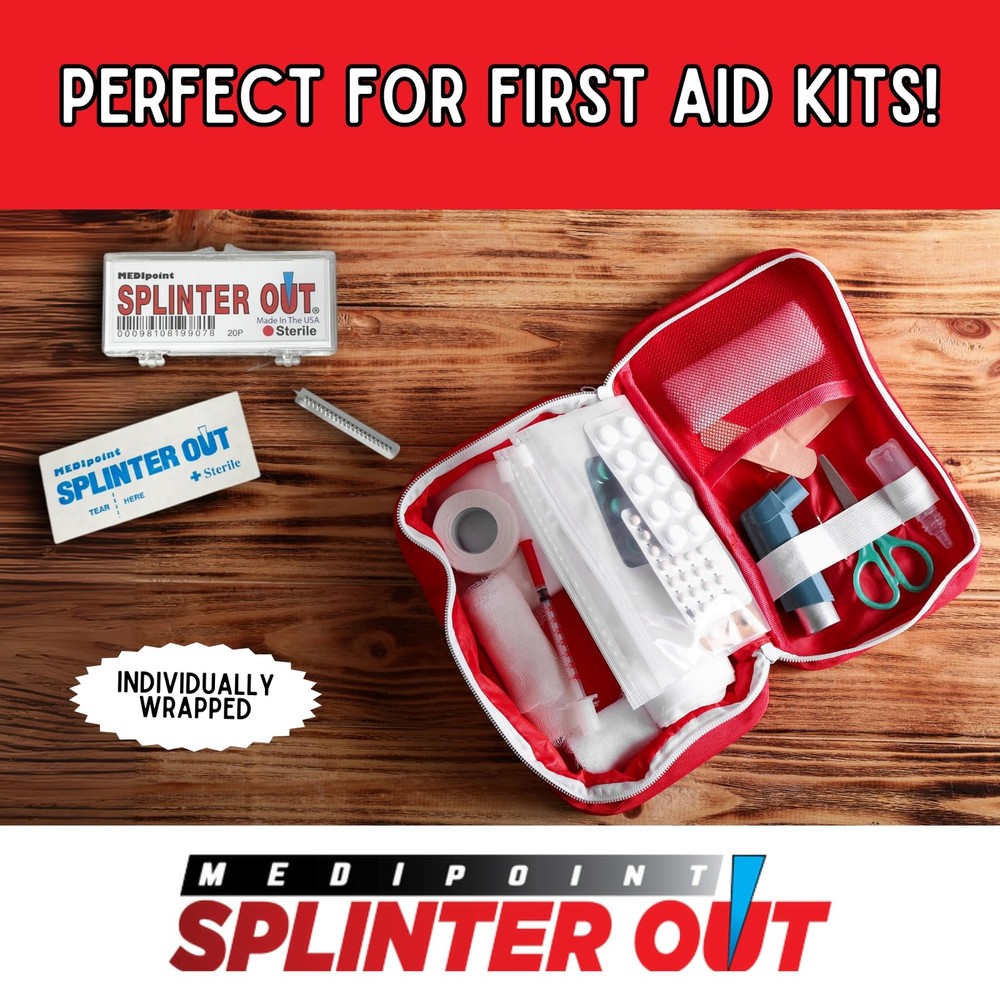 Effective Splinter Remover Tool - 20 Count for Safe Removal