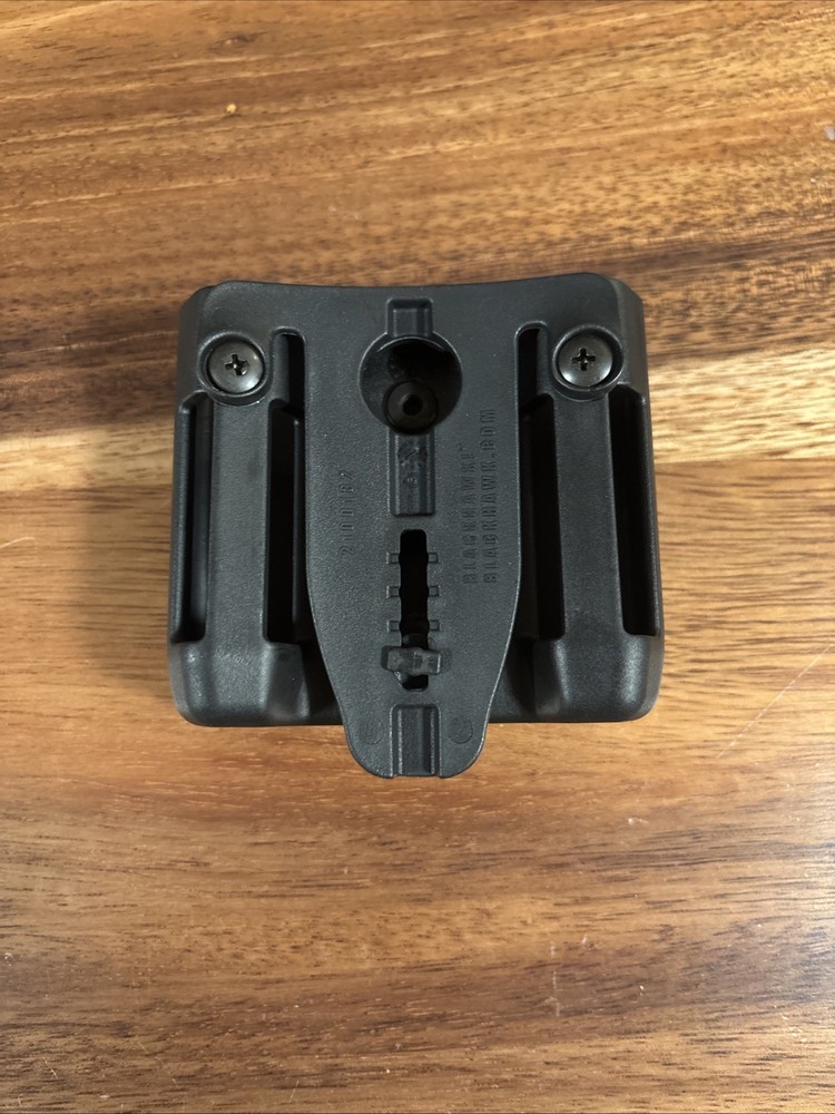 Blackhawk Double Magazine Case Single Stack, Polymer, Black Glock 9mm Mags