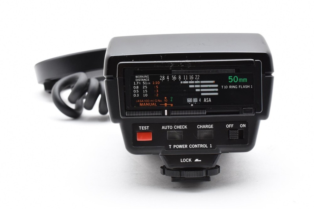 Olympus T10 Ring Flash 1 with T Power Control 1 Macro Ring Flash for OM System