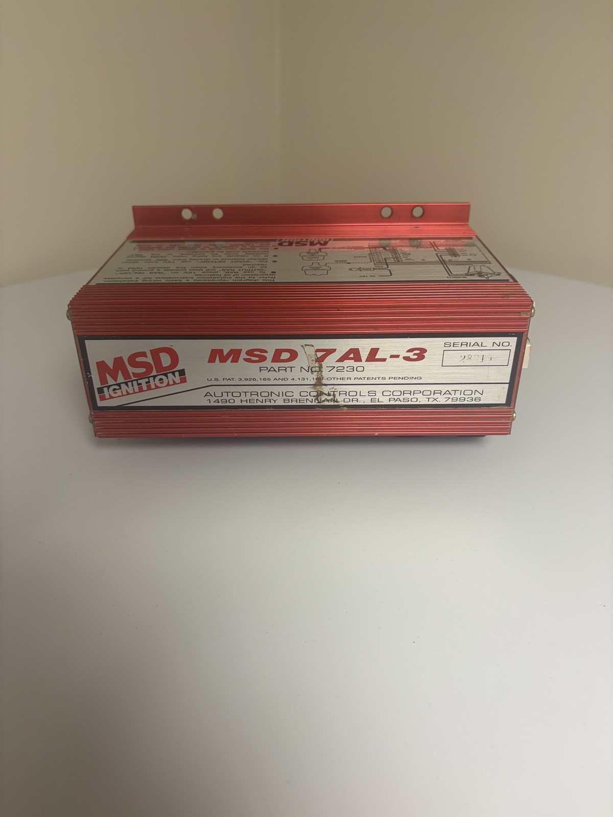MSD 7AL-3 Ignition box
