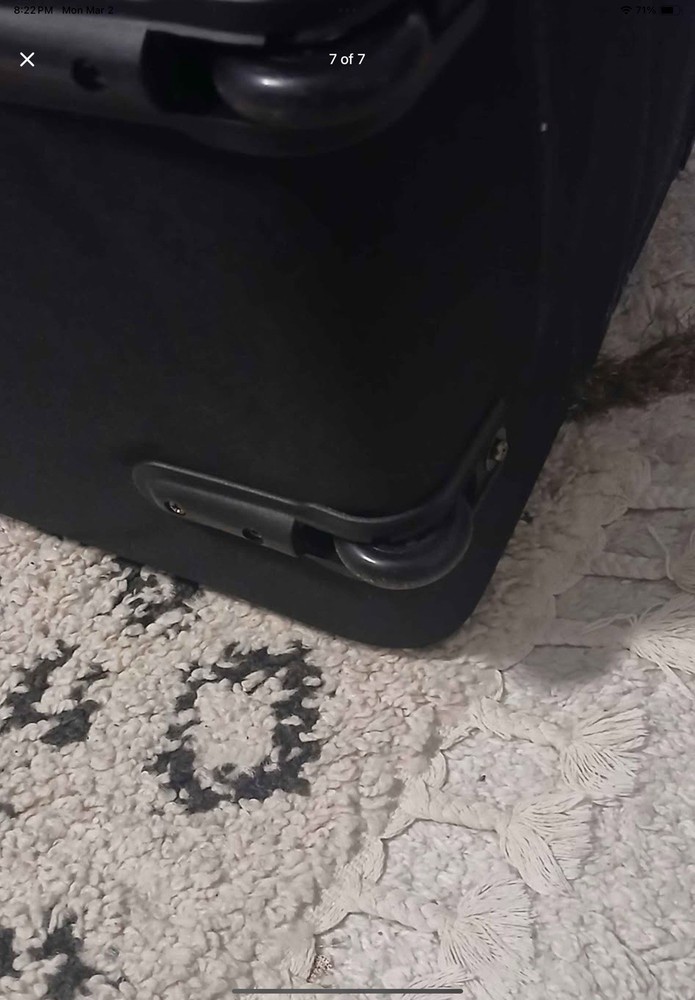 Protection Racket hardware bag on wheels