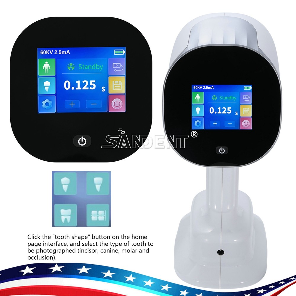 X Handheld Mobile Dental Ray Unit Digital Imaging System Machine +Scatter Shield