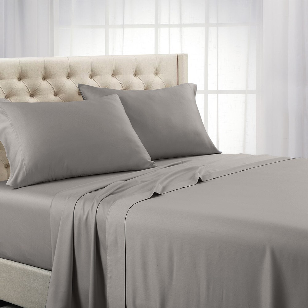 Luxury Ultra Soft 100% Pure Combed Cotton Sheet Set Deep Pocket Solid 600 TC Set