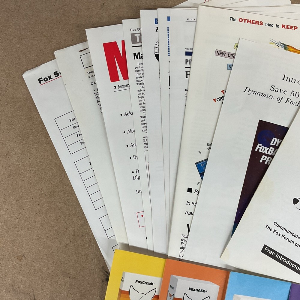 Fox Software FoxPro Demonstration Package Vintage Computing