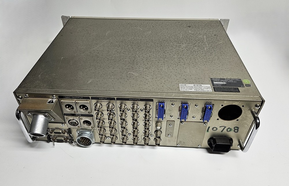 Sony CCU-370 Camera Control Unit Tested & Working -Broken PGM Intercom Knob