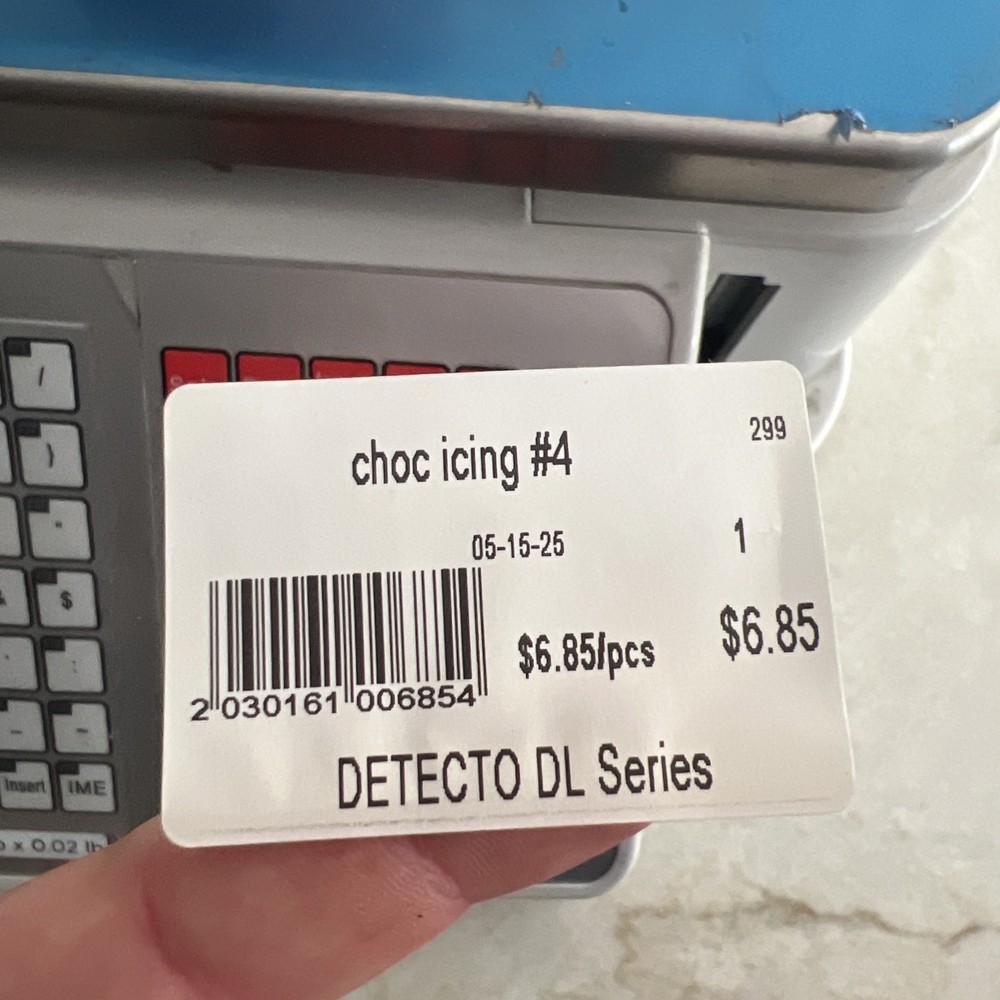 Detecto DL1060P - Price Computing Scale with Integral Printer - Silver