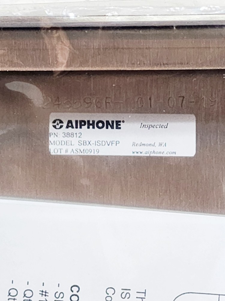 New AIphone SBX-ISDVFP Surface Mount Box For IS Series (See Description Below)