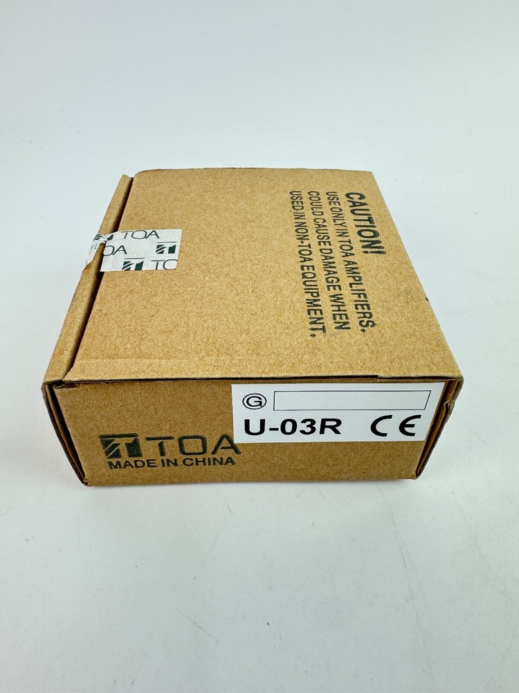 TOA Electronics U-03R Unbalanced Line Input Lo/Hi Cut Filter Module *NEW OPENED