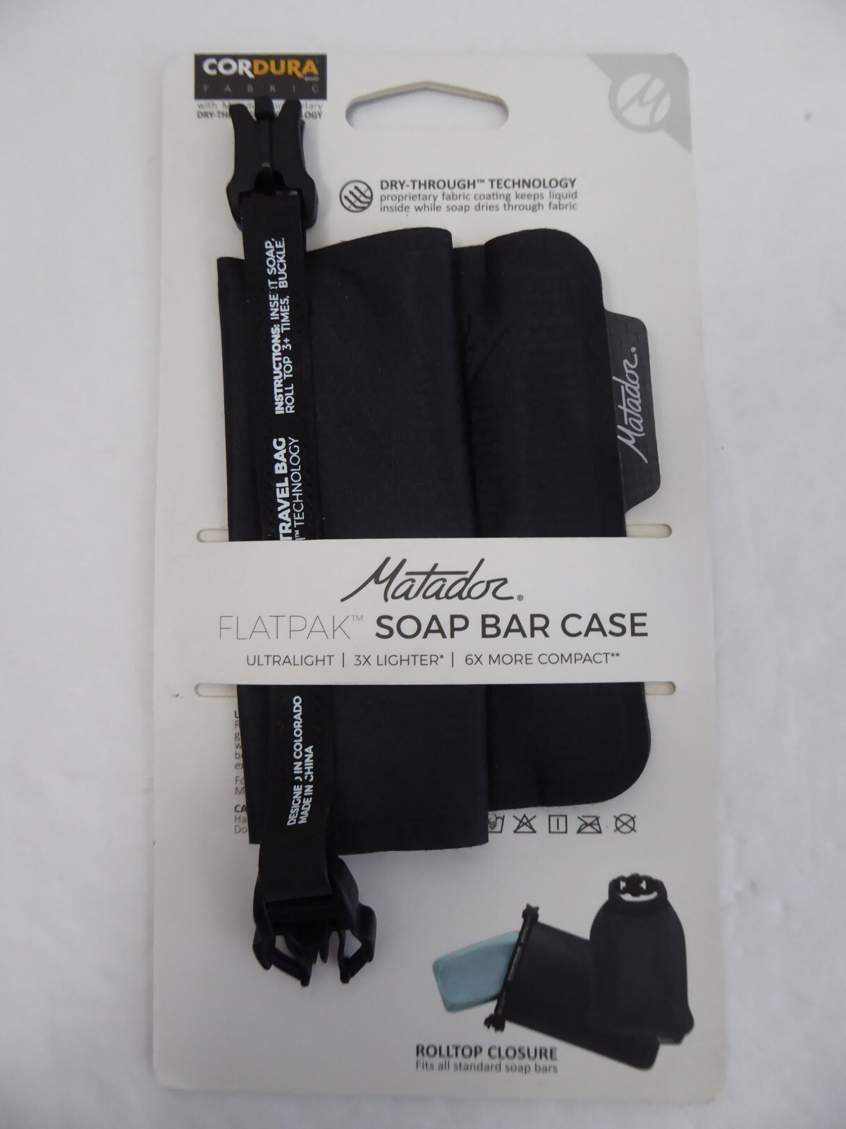 NEW Matador FlatPak Soap Bar Case Ultralight Leakproof Waterproof Hiking Camping