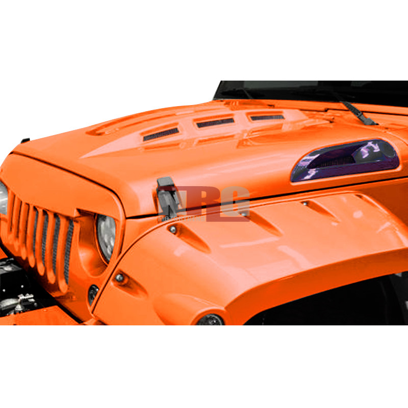 for 2007-2018 Jeep Wrangler Rubicon JK JKU heat extract Vented AVG Steel Hood