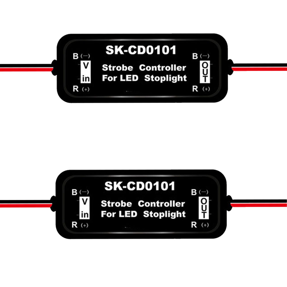 2x CD0101 Flash Strobe Controller Flasher Module For Car LED Brake Stop Light