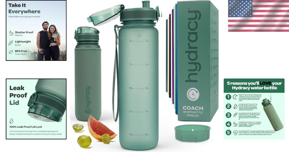 Stylish Hydracy Water Bottle with Fruit Infuser