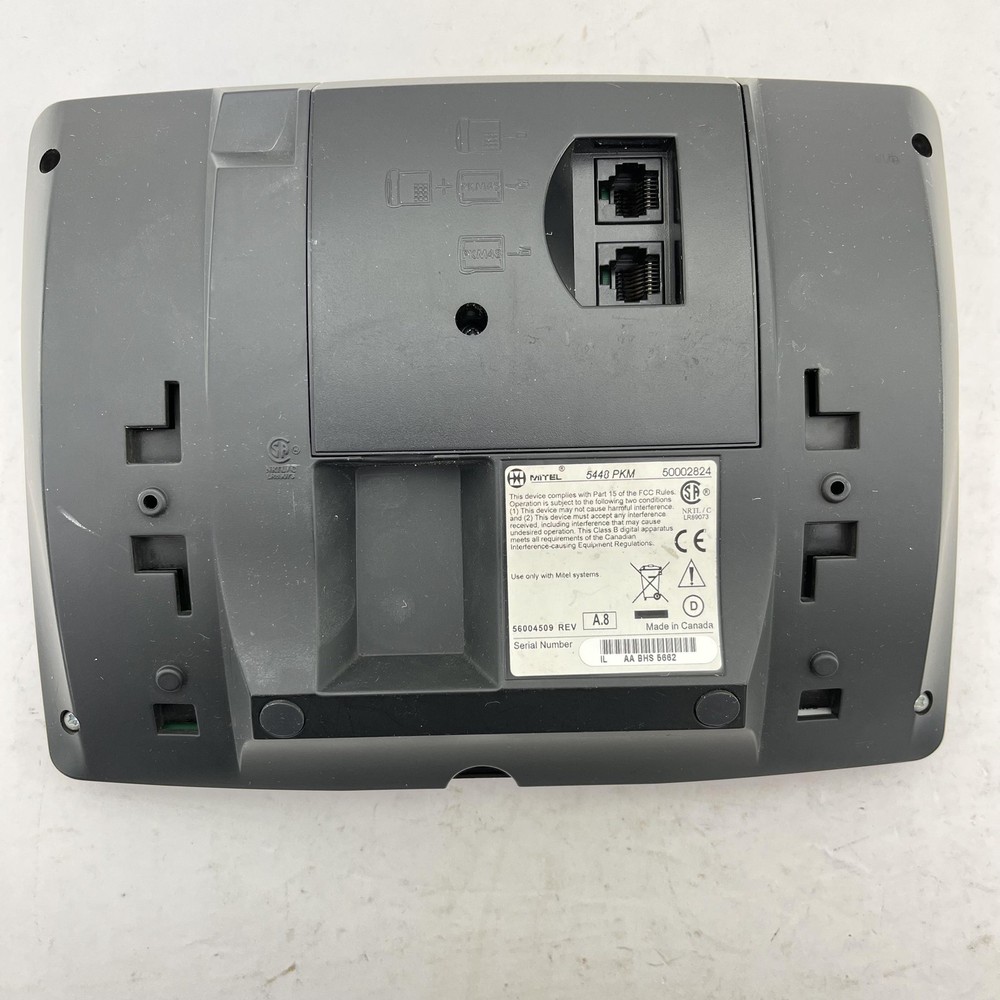 Mitel 5448 PKM Programmable Key Module Gray Phone Expansion Console Keypad Used
