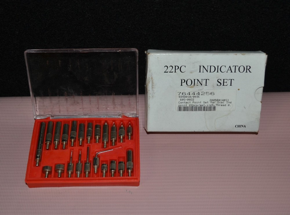 22pc Indicator Points Set for Dial Indicator 76444256 *PREOWNED*