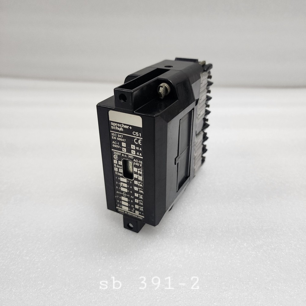 SPRECHER + SCHUH CS 1 MODULAR CONTROL RELAY
