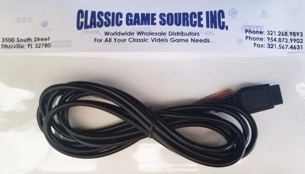 8FT 9 Pin Replacement cable cord wire to repair Sega Master System Controller
