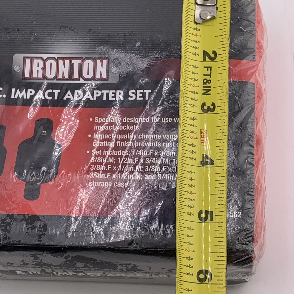 8 Piece Impact Adapter Set Ironton Northern Tool Red Case