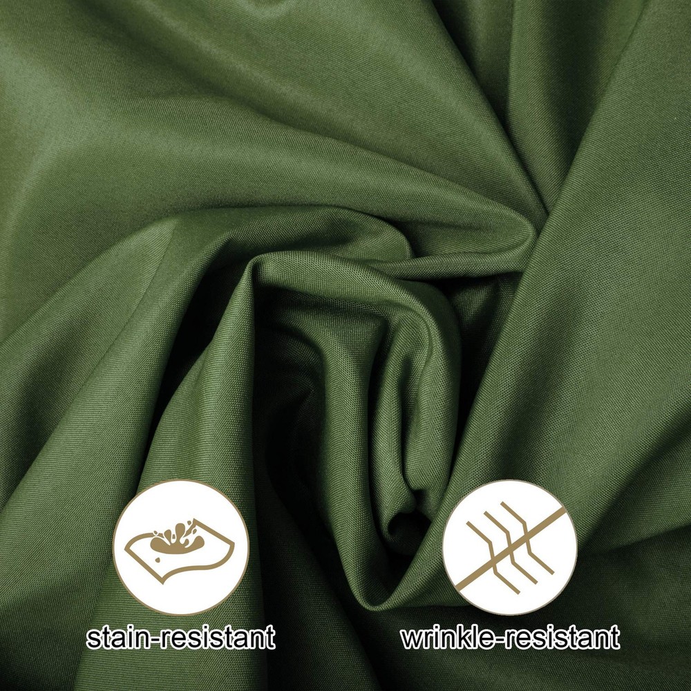 2pack 60x102 Inch Willow Rectangular Tablecloth 6 Feet Polyester Fabric