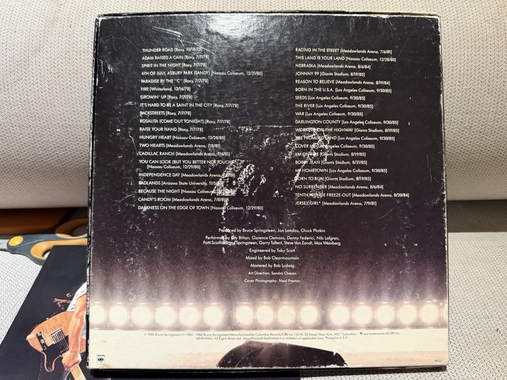 Bruce Springsteen Live 1975-85 RARE 8-Track Version READ