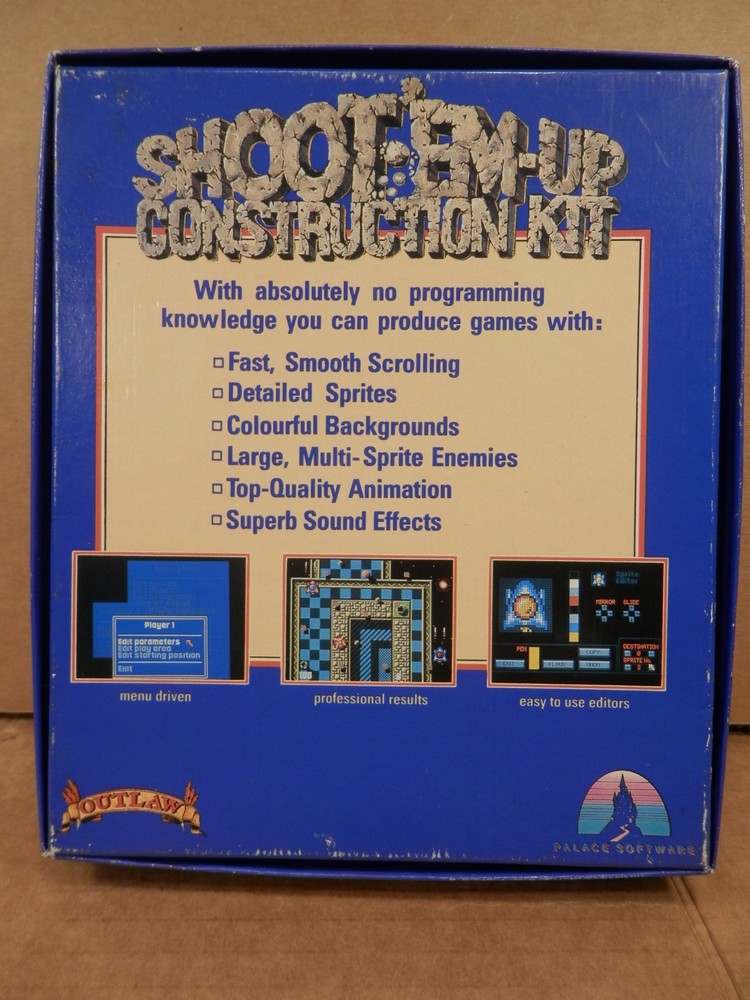 Shoot Em Up Construction Kit Box Only for Commodore Amiga Computer, No Disks