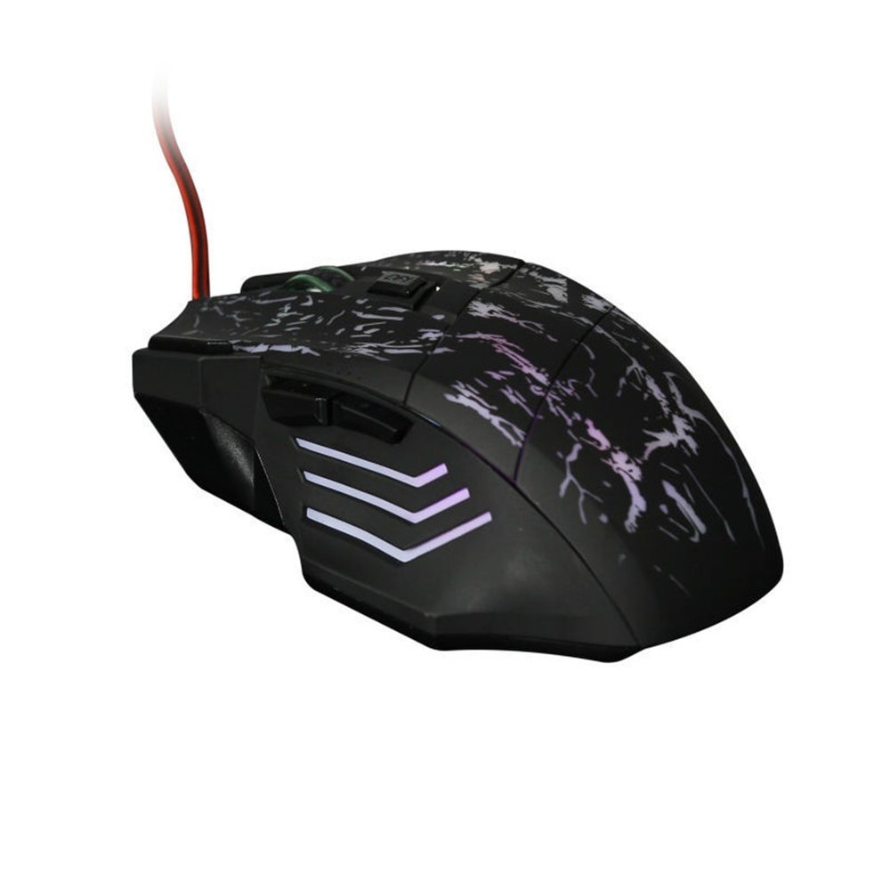 7 Button Wired Gaming Mouse USB Optical RGB LED DPI Adjustable Ergonomic