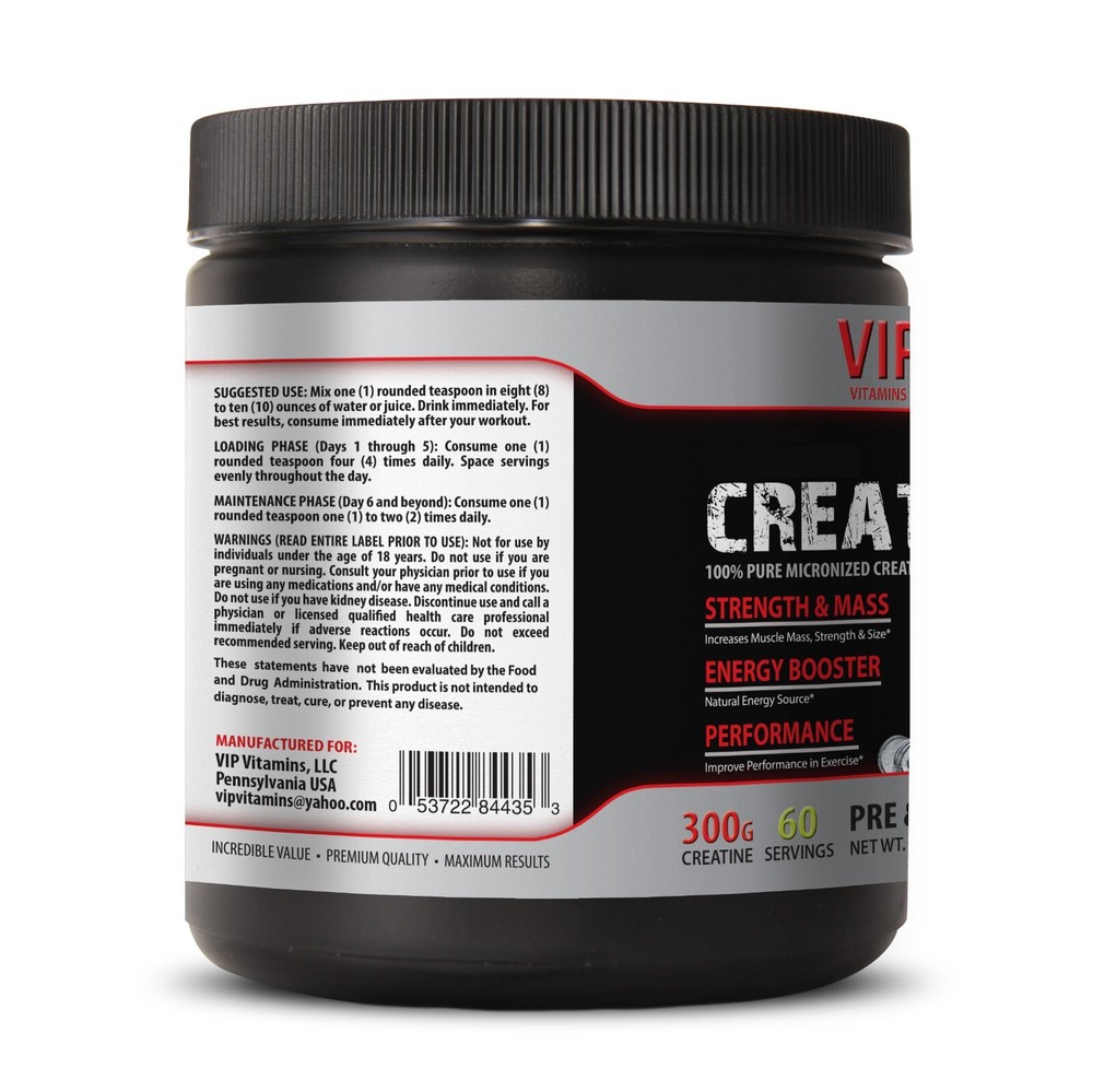 energy boost for men - MICRONIZED CREATINE 300G - brain development -- 2 CAN