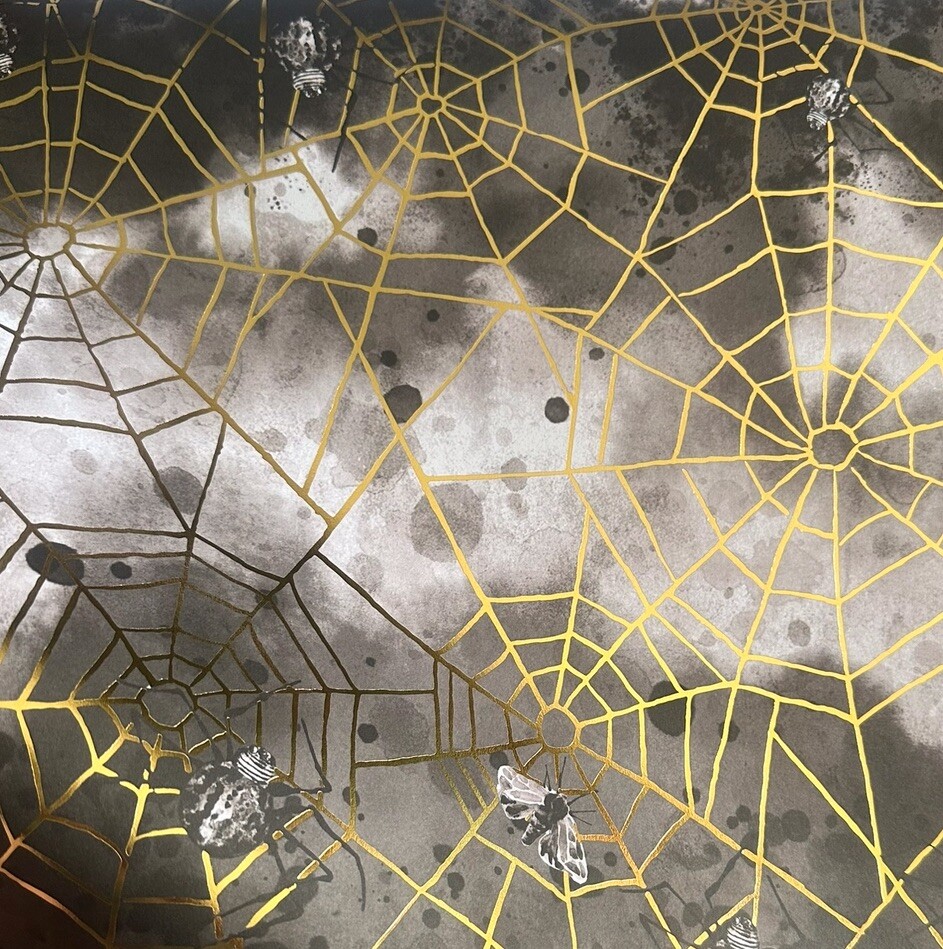 ~ HALLOWEEN ~ 12x12 SCRAPBOOK CARDSTOCK PAPER PAD 48 LOT *MARTHA STEWART* FOIL