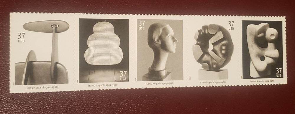 US MNH Postage-Scott #3857 - #3861 Isamu Noguchi - Artist 37c (2004)