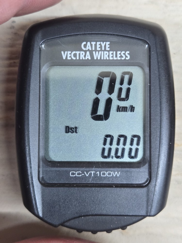 Cateye Vectra Wireless Bicycle Computer CC-VT100W Computer Only Ships Free Quick