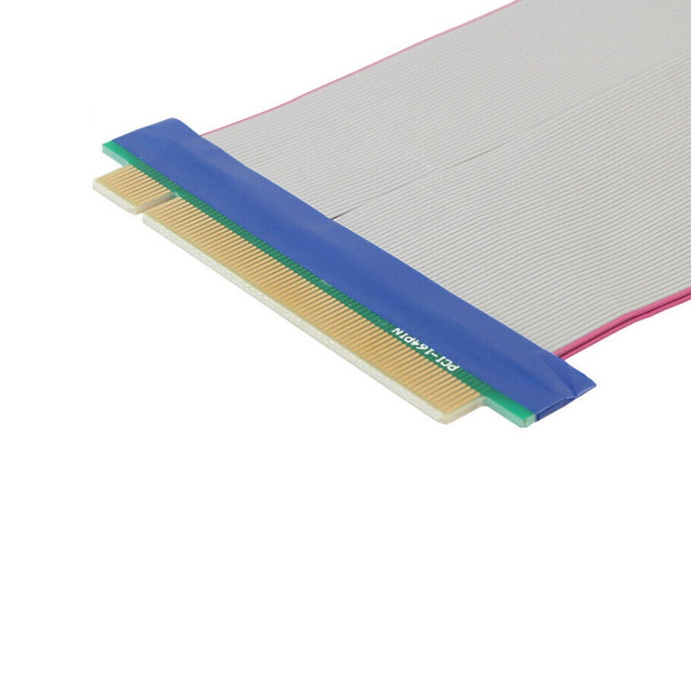 US 1-2 Pc PCI-E Express 16X-16X Power Riser Extender Card Molex IDE Ribbon Cable