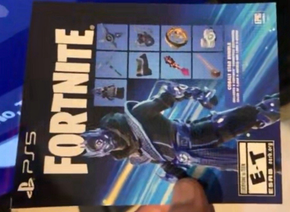 PS5 Exclusive Fortnite Cobalt Star Bundle Code + 1000 V Bucks (unscratched)