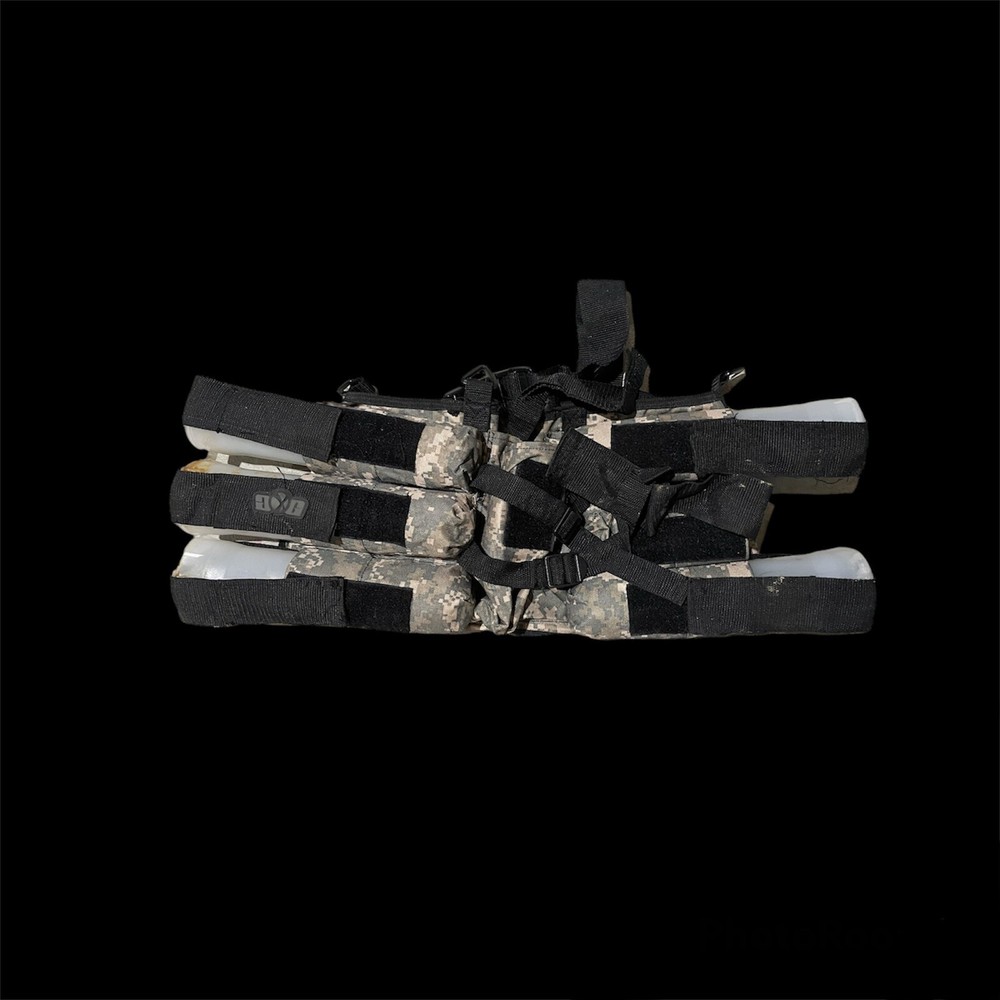 Valken 6 Pod Paintball Holder Belt Digital Camo Hook Loop Straps Adjustable