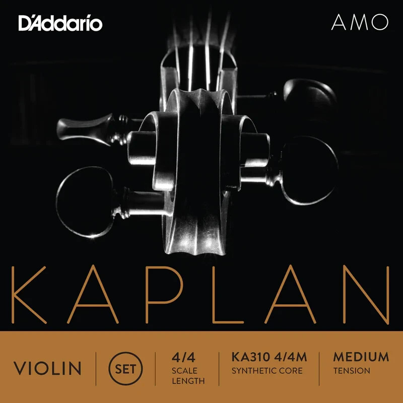 Kaplan Amo Violin String Set 4/4 Size Medium - Gary Ritter Strings - USA