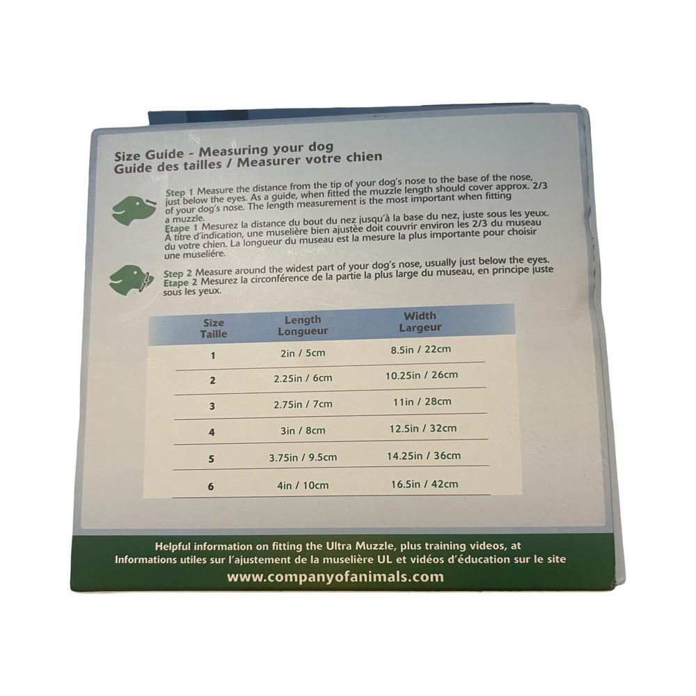 BASKERVILLE ULTRA MUZZLE - Size 5 New- Humane Muzzle