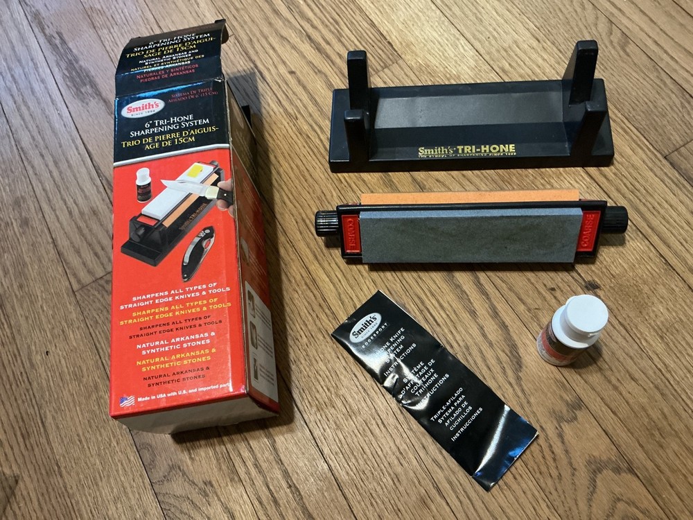 Smith's Tri-Hone Sharpening System (6", original box) - 027925060063