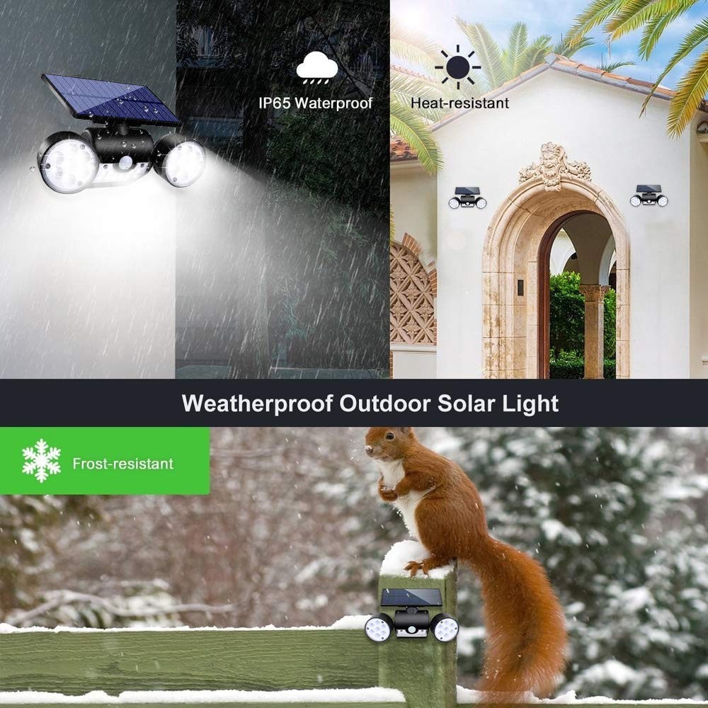 Ollivage Solar Lights Outdoor, Motion Sensor Security Lights Solar Wall Light...