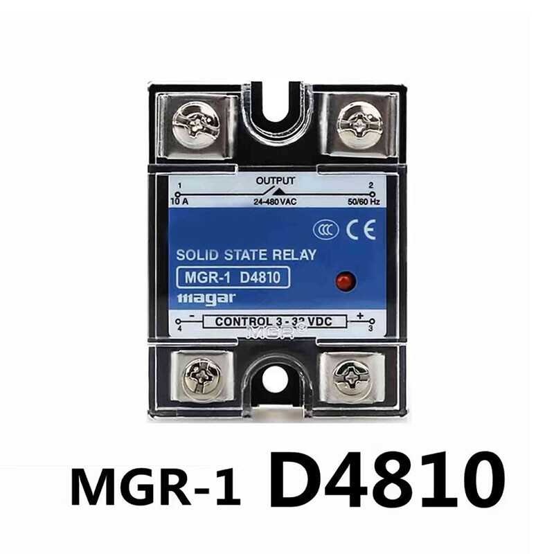 New For MGR-1 D4810 10A 3-32VDC Single Phase Solid State Relay