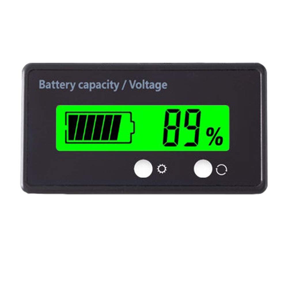 12V 24V 36V 48V Battery Capacity Indicator Golf Cart Voltage Meter with LCD D...