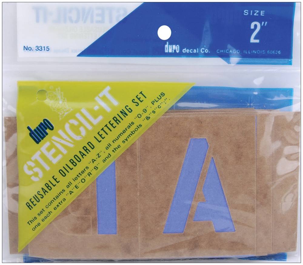 Stencil-It Reusable Lettering Set 2"