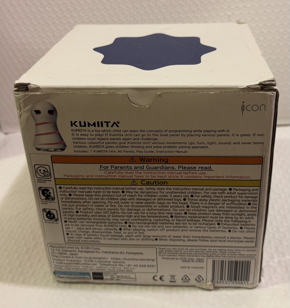 KUMIITA STEM Programming Toy Robot with 40 Command Panels, Open Box, Never Used