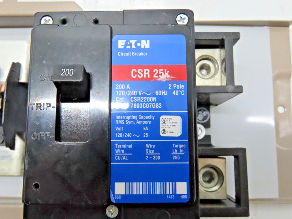 EATON TYPE CH OEM INTERIOR ASSEMBLIES 200A 1PH CH24B200INT