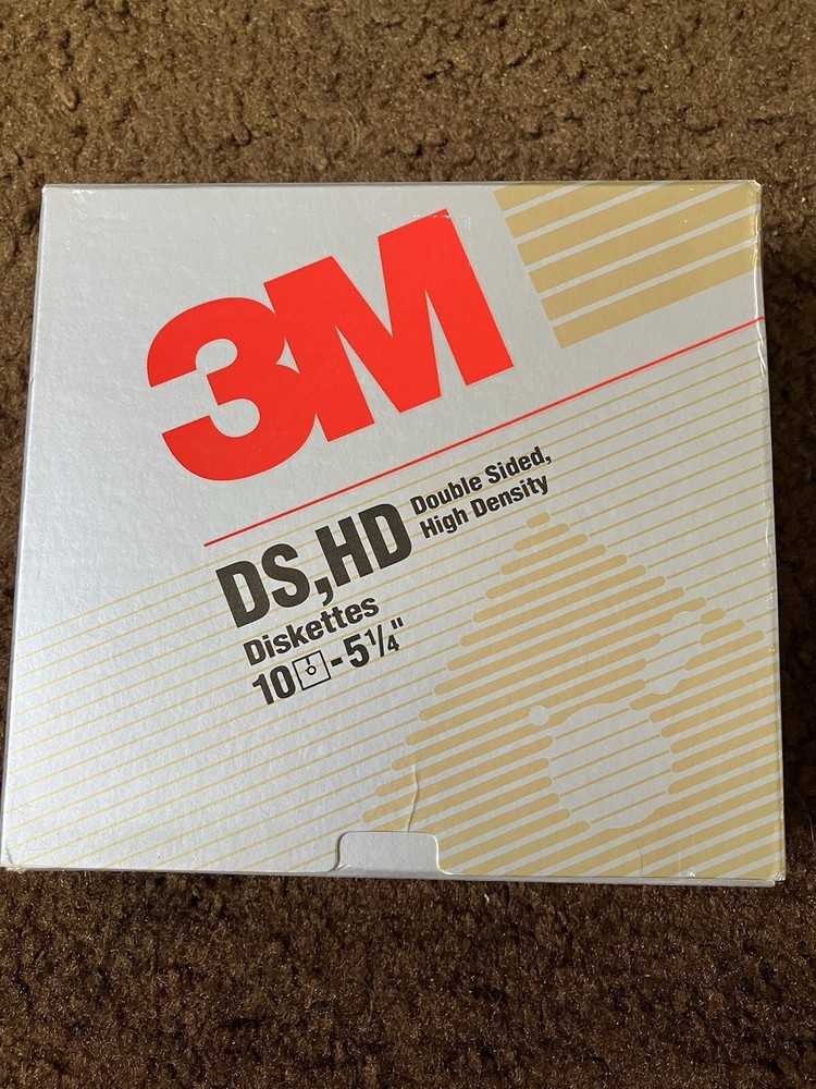 3M 5 1/4” FLOPPY DISKS/ DOUBLE SIDED HIGH DENSITY/ 10 PACK X 2