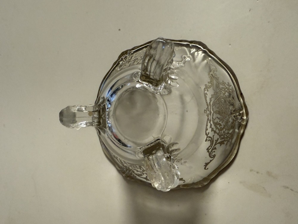 Vintage Small Silver Overlay 3 Footed Bowl