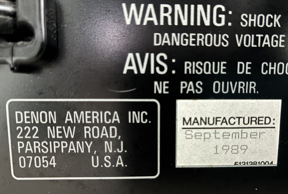 Denon DCD-520 PCM CD Player Digital Audio Untested Powers On No Remote