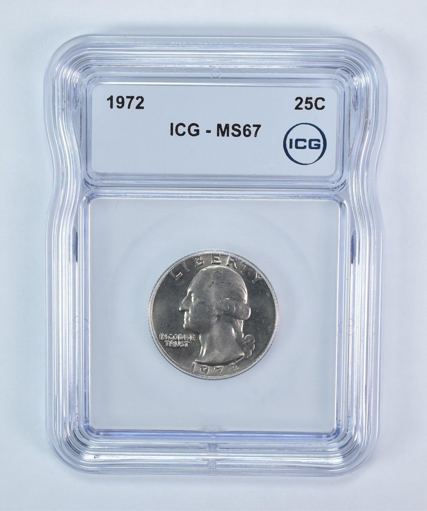 1972 Washington Quarter MS67 ICG