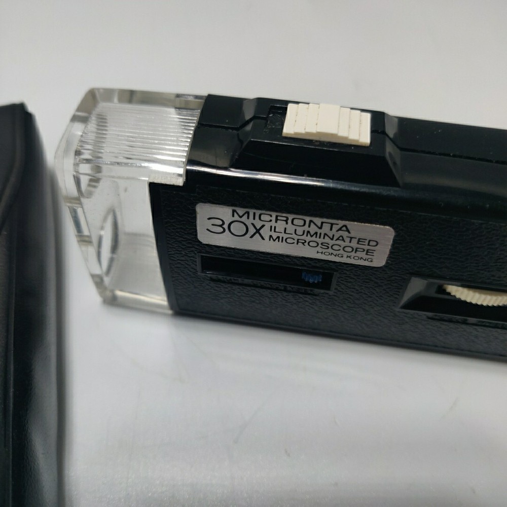 Vintage Micronta 30X Illuminated Microscope with Case no bulb