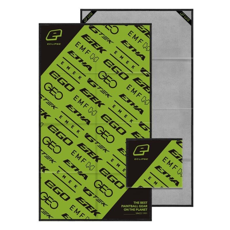 Planet Eclipse Large Microfiber Cleaning Maintenance Cloth Black/Green