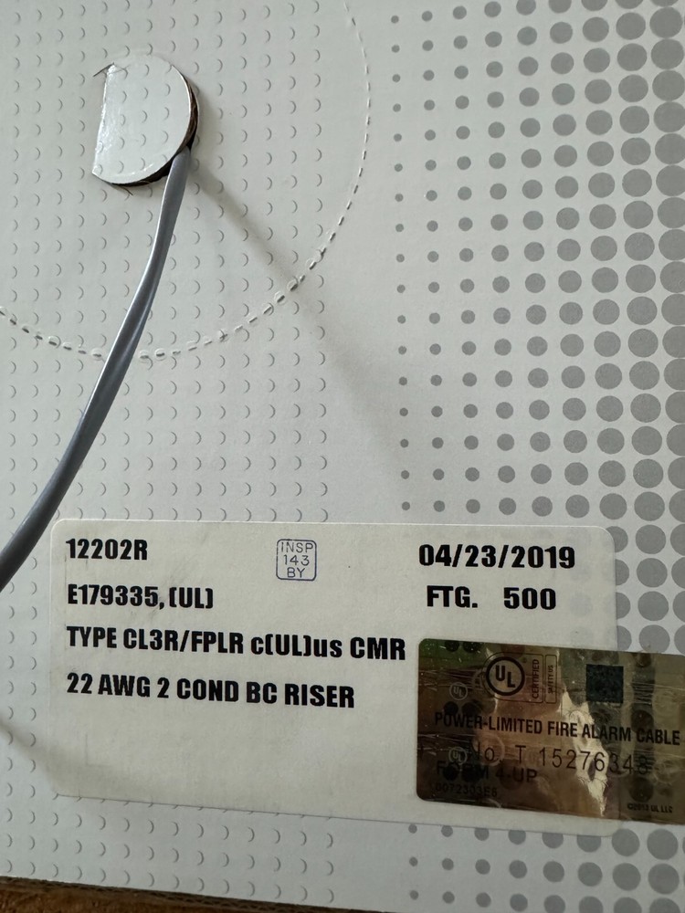 Advanced Digital 12202R 22/2C Non-Shielde Riser Security/Alarm Cable Gray  500ft