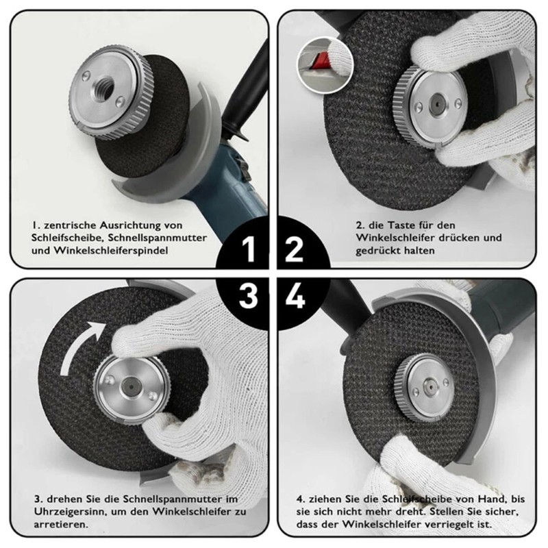 1pc / 3 Pcs Flange Nut Set Tools M14 Angle Grinder Inner Thread Outer Set